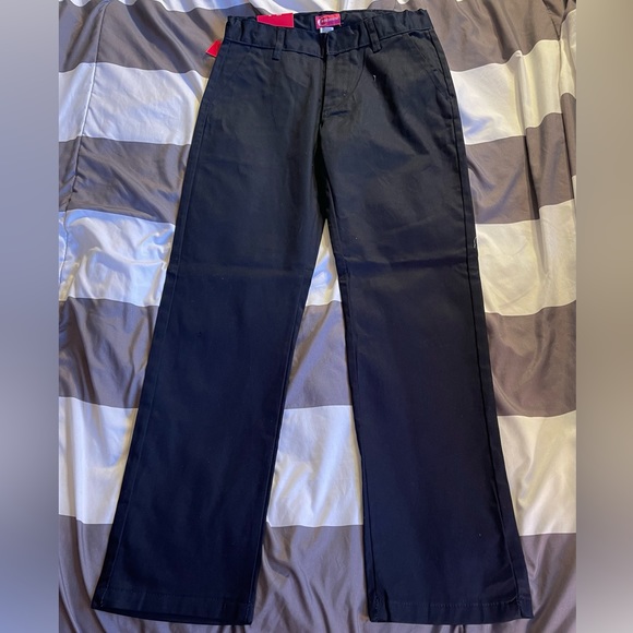 BNWT Boys size 16 Premium Dark Navy khaki Pants School Uniform. Adjustable waist - Picture 4 of 4